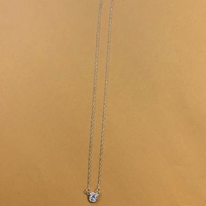 Sterling Silver and CZ necklace